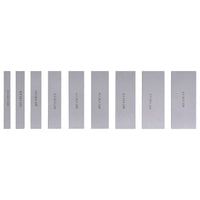 vidaXL Blocos paralelos 100 mm 18 pcs 10-42 mm