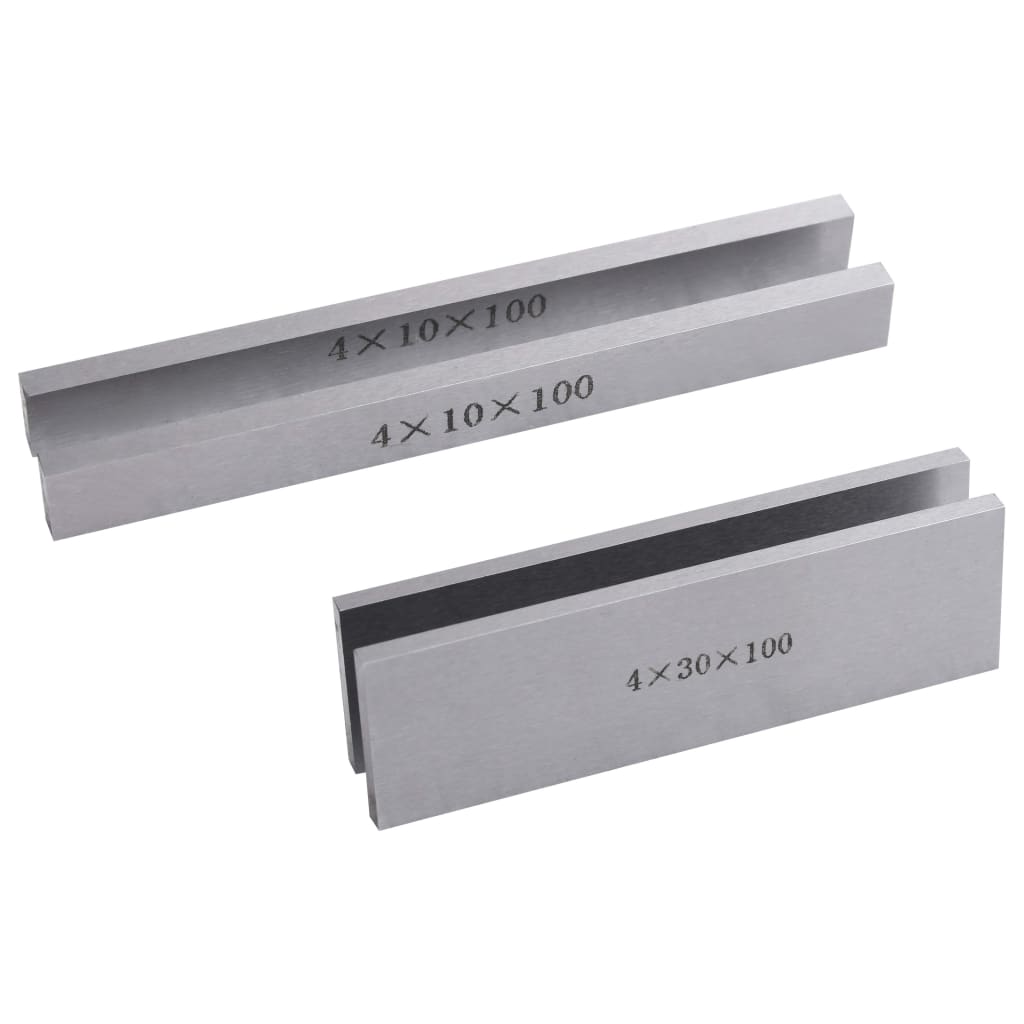 vidaXL Blocos paralelos 100 mm 18 pcs 10-42 mm