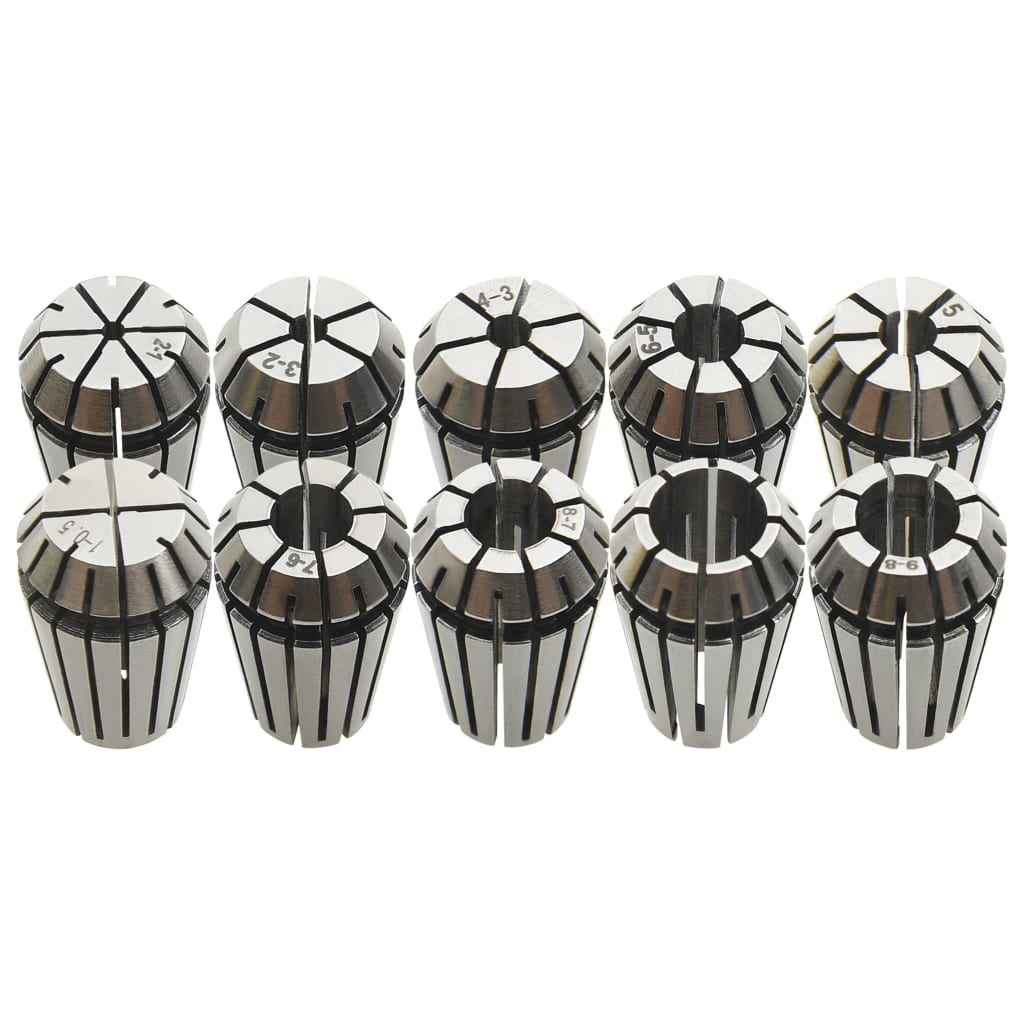 vidaXL Pinças ER11 13 pcs p/ conjunto de ferramentas de torneamento