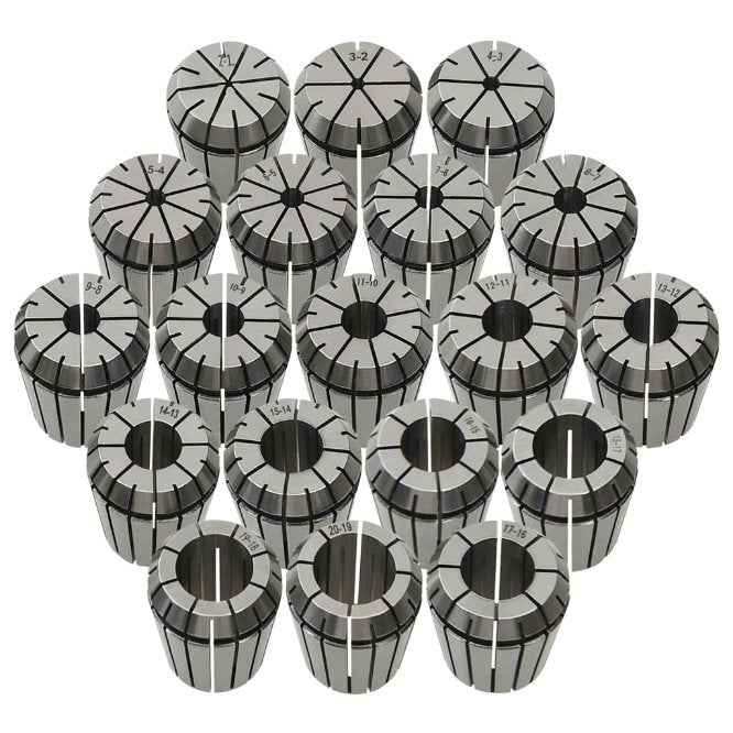 vidaXL Pinças ER11 13 pcs p/ conjunto de ferramentas de torneamento