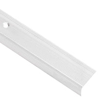 vidaXL Perfis de escada em forma de L 5 pcs 90 cm alumínio prateado