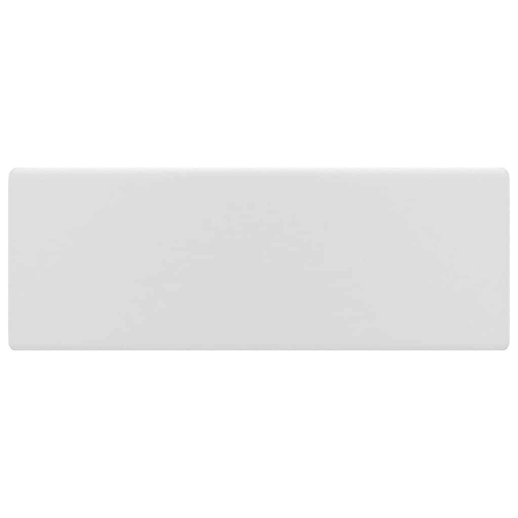 vidaXL Lavatório luxuoso quadrado 41x41 cm cerâmica branco mate