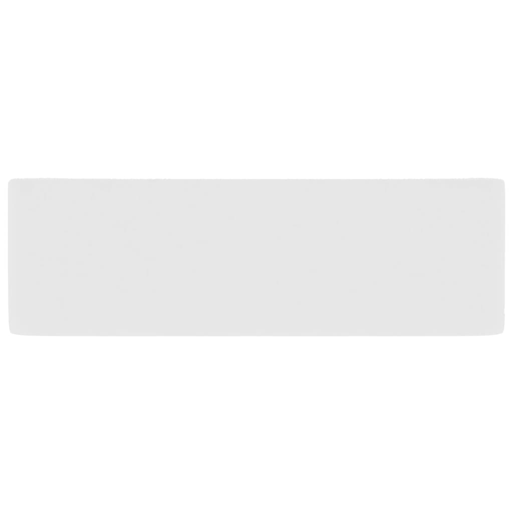 vidaXL Lavatório luxuoso 41x30x12 cm cerâmica branco mate