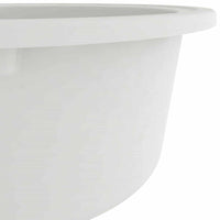 vidaXL Pia de cozinha Branco 78 x 47 x 20.5 cm Granito