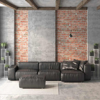 vidaXL Painéis de parede 3D c/ design tijolos vermelhos 10 pcs EPS