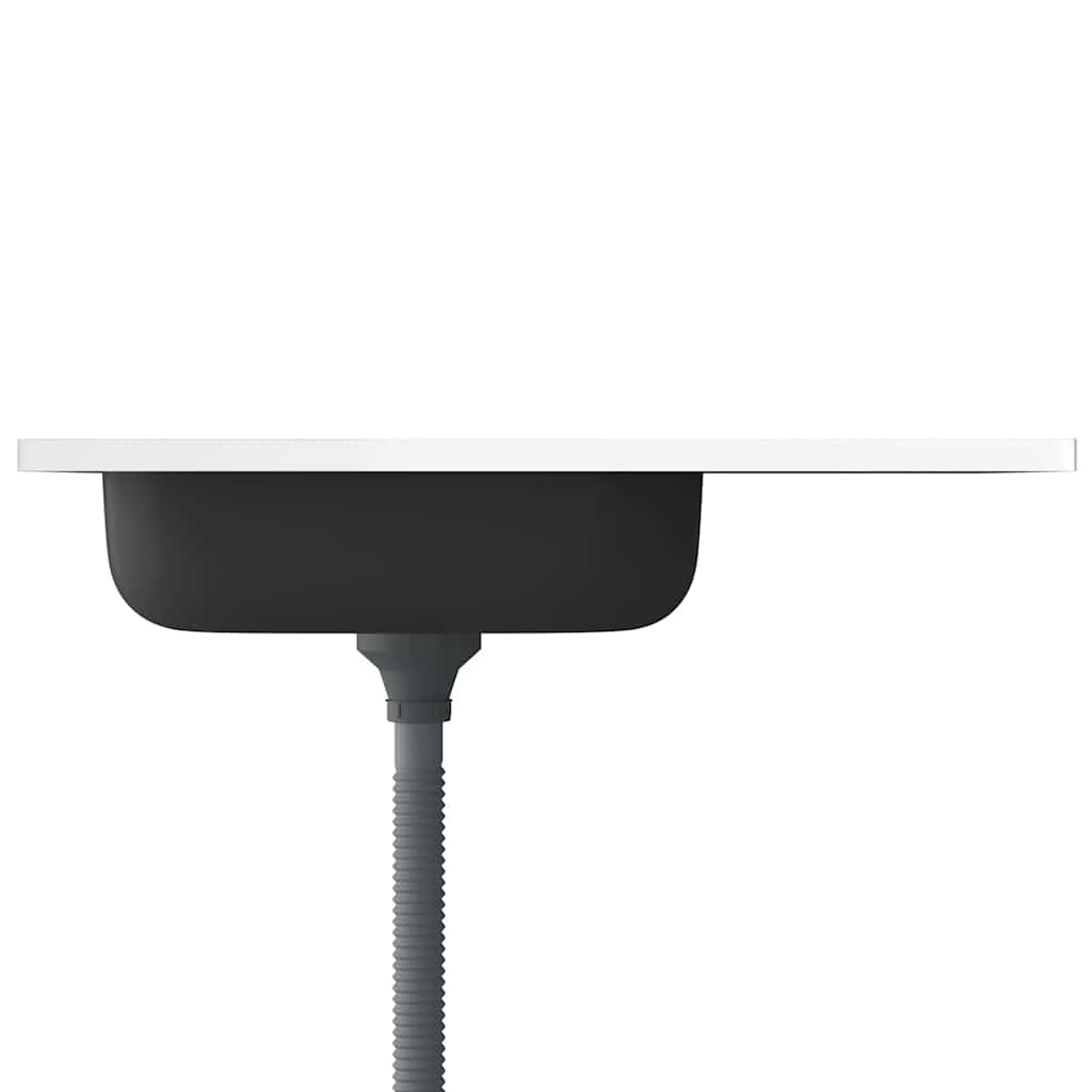 vidaXL Lava-louça cozinha + escorredor 800x500x155mm aço inox prateado