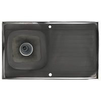 vidaXL Lava-louça cozinha + escorredor aço inox prateado