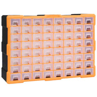 vidaXL Caixa organizadora com 38 gavetas 52x16x37,5 cm