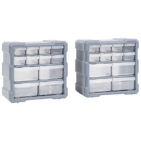 vidaXL Caixa organizadora com 38 gavetas 52x16x37,5 cm