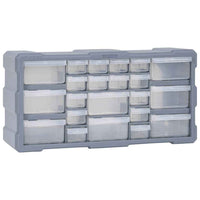 vidaXL Caixa organizadora com 38 gavetas 52x16x37,5 cm