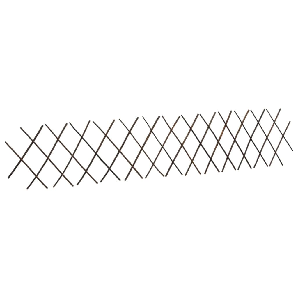 vidaXL Cercas em treliça salgueiro 5 pcs 180x120 cm