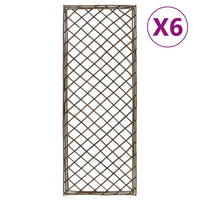 vidaXL Treliças de jardim 6 pcs 30x120 cm salgueiro