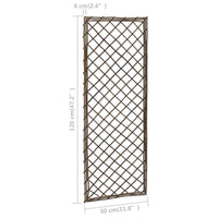 vidaXL Treliças de jardim 6 pcs 30x120 cm salgueiro
