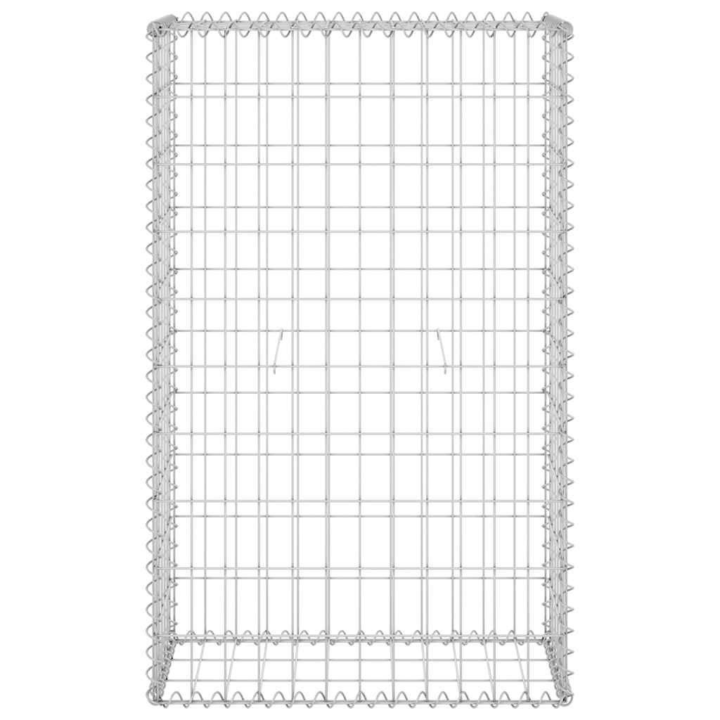 vidaXL Muro gabião com tampas aço galvanizado 60x30x100 cm