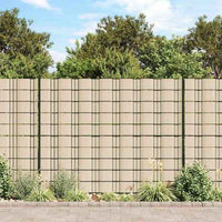 vidaXL Painel de privacidade para jardim 35x0,19 m PVC verde