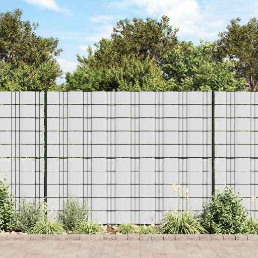 vidaXL Painel de privacidade para jardim 35x0,19 m PVC verde