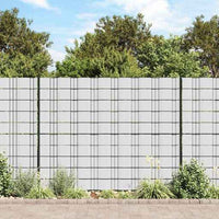 vidaXL Painel de privacidade para jardim 35x0,19 m PVC verde