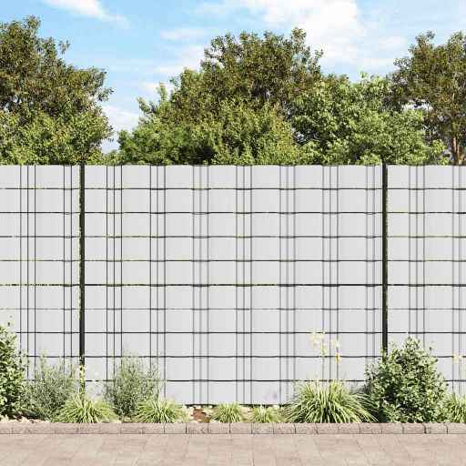 vidaXL Painel de privacidade para jardim 35x0,19 m PVC verde