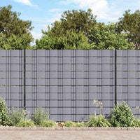 vidaXL Painel de privacidade para jardim 35x0,19 m PVC verde