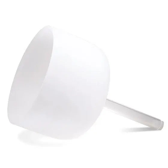 Taça de cristal quartzo com suporte de 25 cm (432 Hertz)
