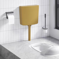 vidaXL Autoclismo de WC c/ entrada de água inferior 3/6 L branco