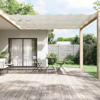vidaXL Toldo vertical 60x800 cm tecido oxford branco