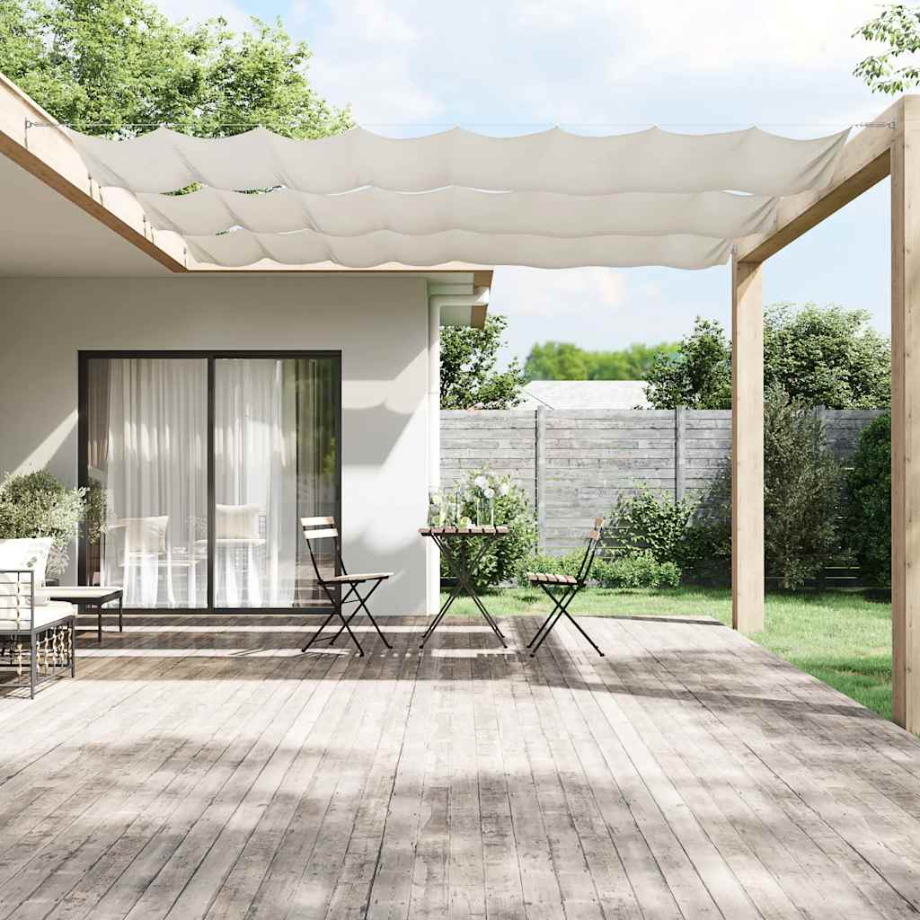 vidaXL Toldo vertical 60x800 cm tecido oxford branco