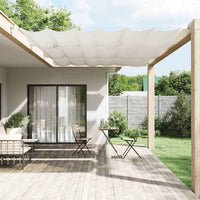 vidaXL Toldo vertical 140x270 cm tecido oxford branco