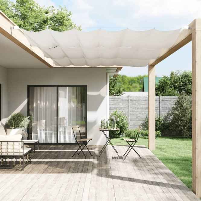 vidaXL Toldo vertical 140x270 cm tecido oxford branco