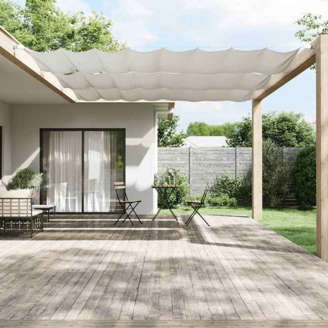 vidaXL Toldo vertical 140x270 cm tecido oxford branco