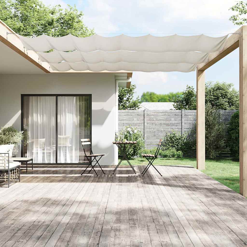 vidaXL Toldo vertical 60x800 cm tecido oxford branco