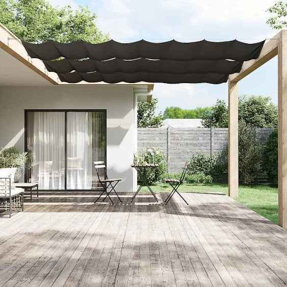 vidaXL Toldo vertical 60x800 cm tecido oxford branco