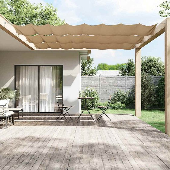 vidaXL Toldo vertical 60x800 cm tecido oxford branco