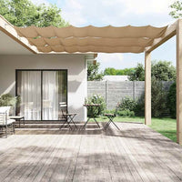 vidaXL Toldo vertical 60x800 cm tecido oxford branco