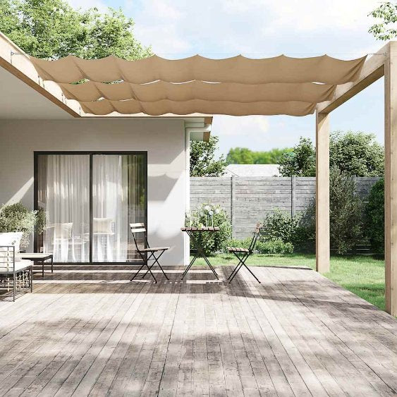 vidaXL Toldo vertical 60x800 cm tecido oxford branco