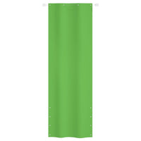 vidaXL Tela de varanda 80x240 cm tecido oxford verde-claro