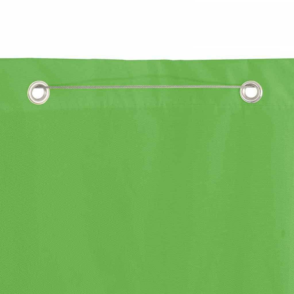 vidaXL Tela de varanda 80x240 cm tecido oxford verde-claro