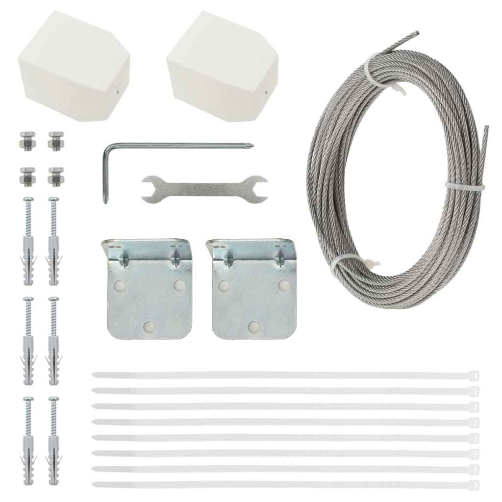 vidaXL Tela de varanda 80x240 cm tecido oxford verde-claro