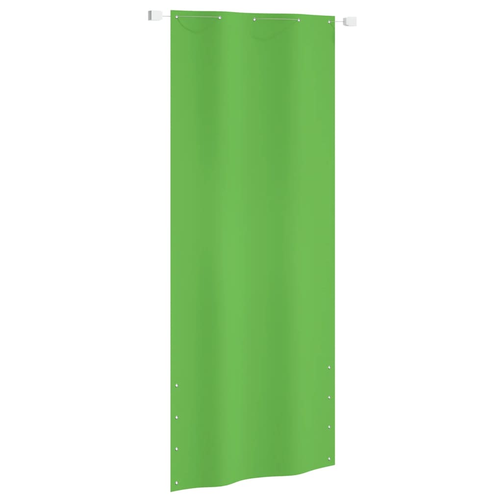 vidaXL Tela de varanda 80x240 cm tecido oxford verde-claro
