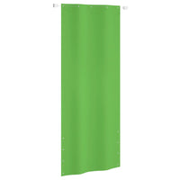 vidaXL Tela de varanda 80x240 cm tecido oxford verde-claro