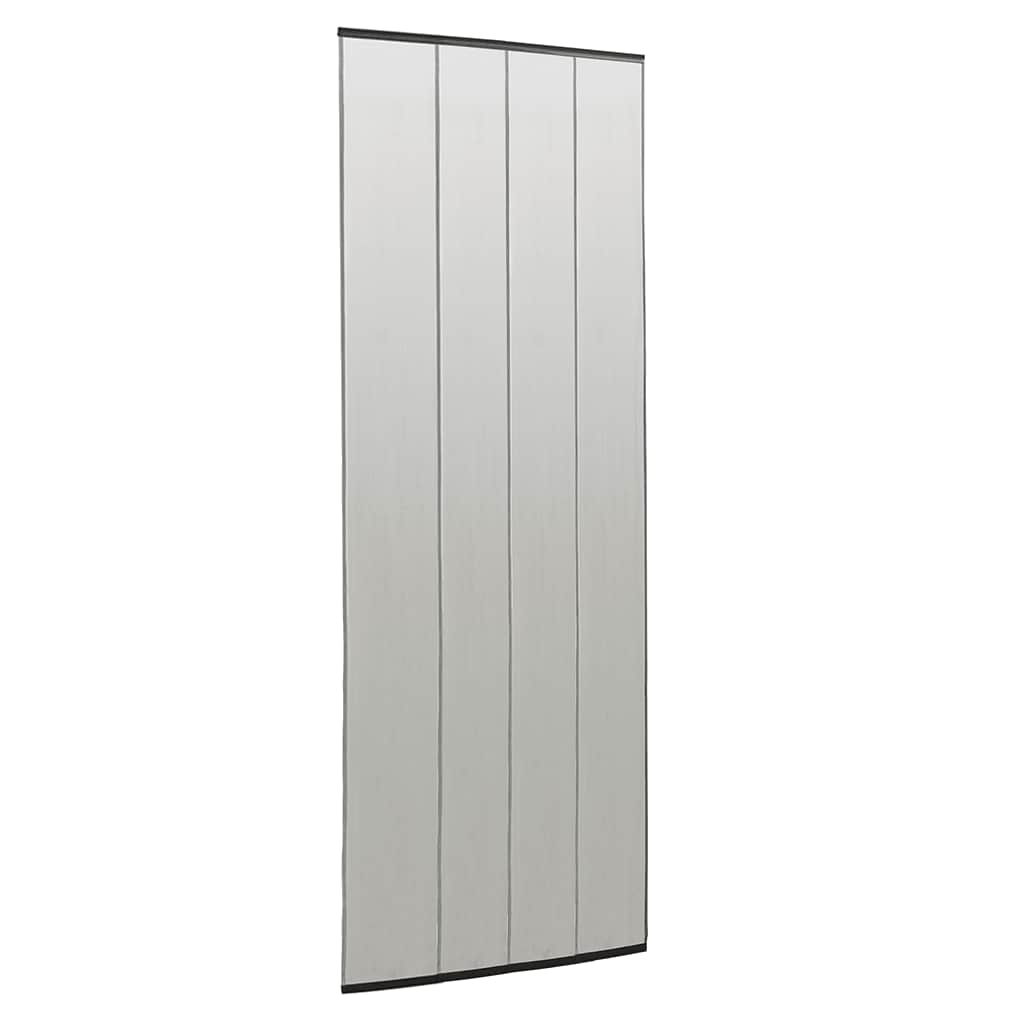 vidaXL Cortina para porta anti-insetos 100x220 cm poliéster preto