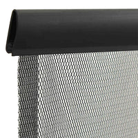 vidaXL Cortina para porta anti-insetos 100x220 cm poliéster preto