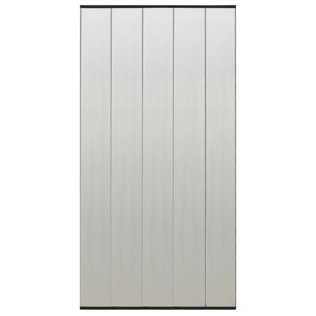 vidaXL Cortina para porta anti-insetos 100x220 cm poliéster preto