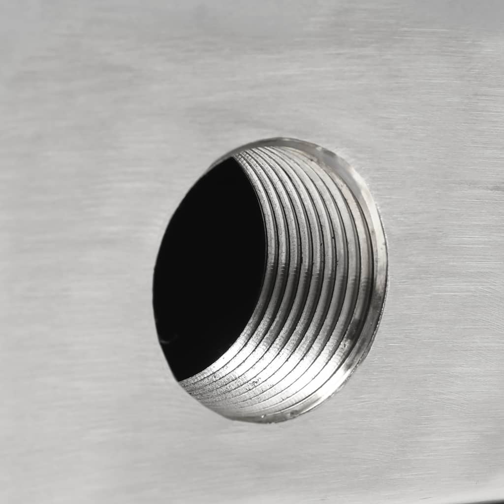vidaXL Cascata com luzes LED 30x34x14 cm aço inoxidável 304