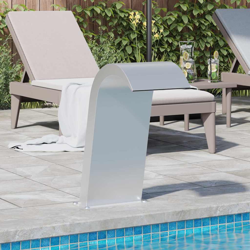 vidaXL Fonte de piscina 50x30x60 cm aço inoxidável 304