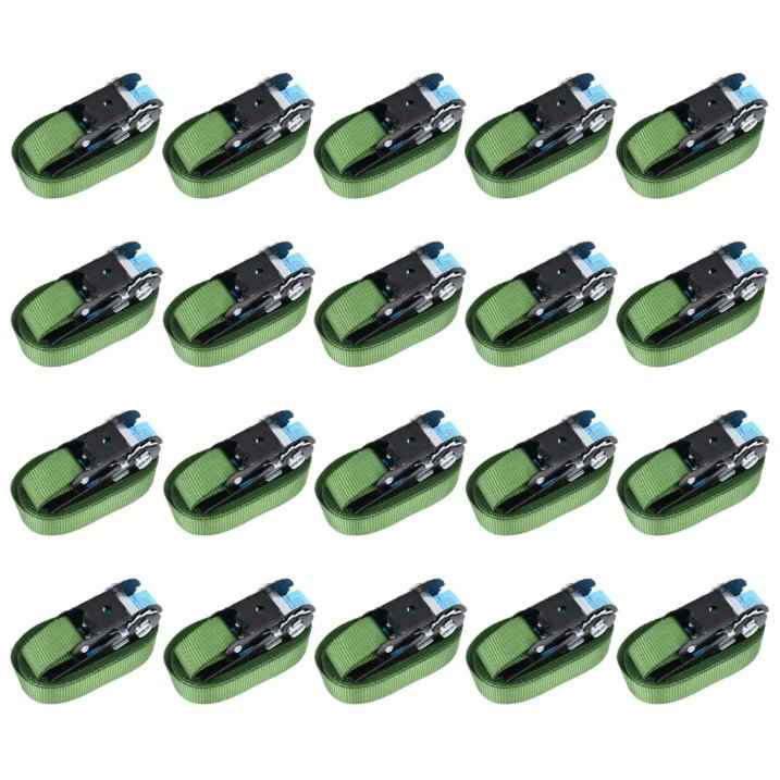 vidaXL Cintas de fixação c/ roquete 4 pcs 800 daN 6 m verde