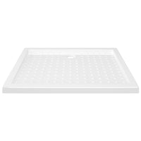vidaXL Base de chuveiro com pontos 90x70x4 cm ABS branco