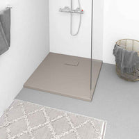 vidaXL Base de chuveiro SMC branco 80x80 cm