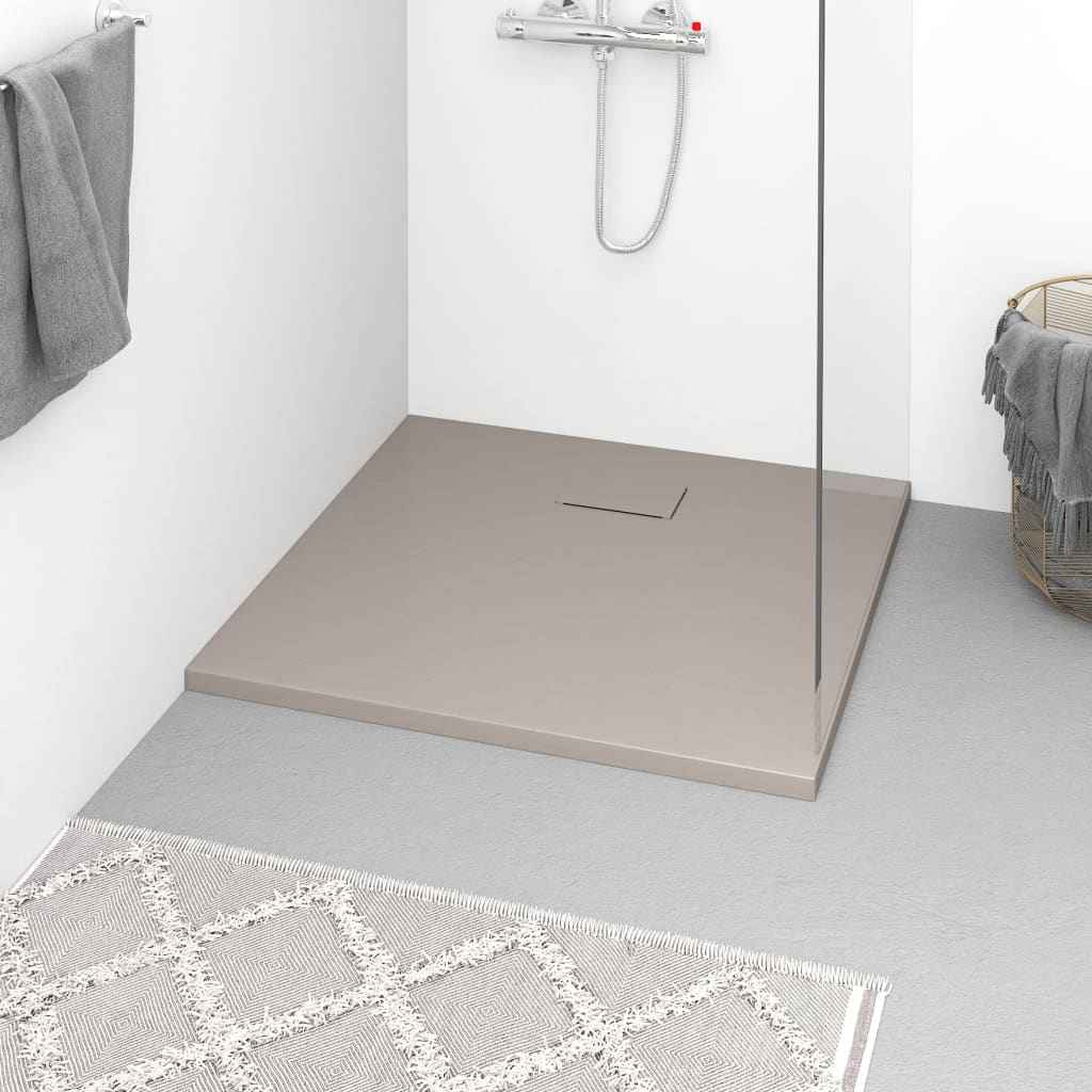 vidaXL Base de chuveiro SMC branco 80x80 cm