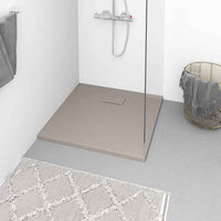 vidaXL Base de chuveiro SMC branco 80x80 cm